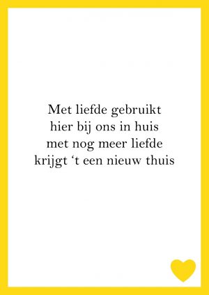 Ansichtkaart 'verkocht'