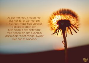 Poster 'Onzichtbaar ziek'