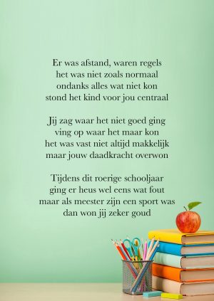 Ansichtkaart 'Meester Goud'