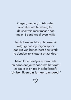 Ansichtkaart 'noodrem'