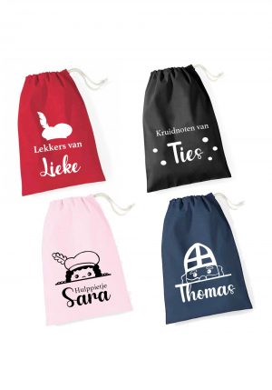 Sinterklaas kruidnoten zakje met naam