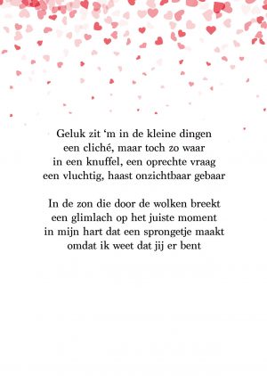 Ansichtkaart 'geluk'