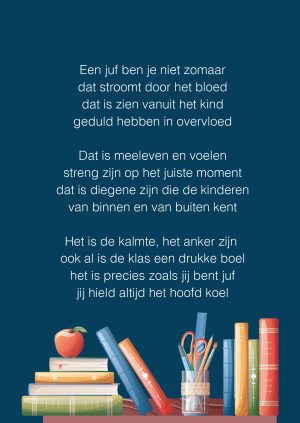 Ansichtkaart 'Hoofd koel juf'