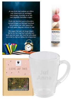 Ontspanningspakketje juf 'druk' groot