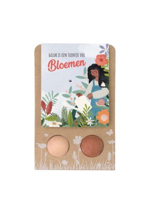 Blossombs Weggeefcadeautje met 2 zaadbommetjes -  Lucky Gardening