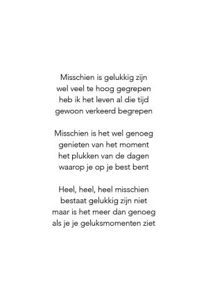 Ansichtkaart 'gelukkig'